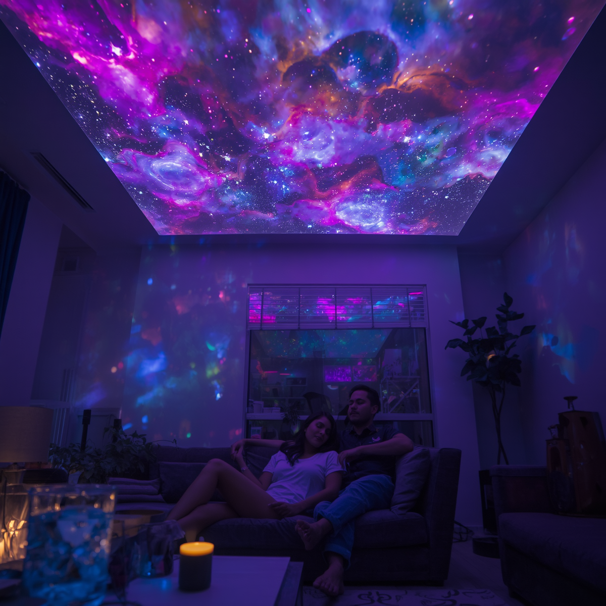 Projetor de luz noturna LED RGB