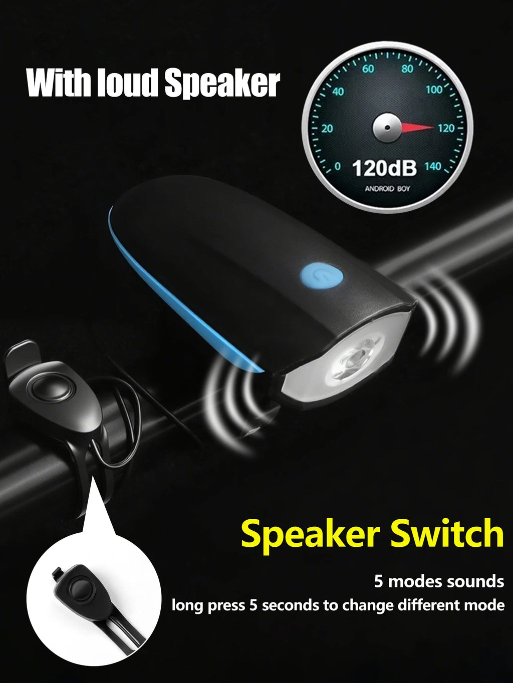 Farol dianteiro de bicicleta