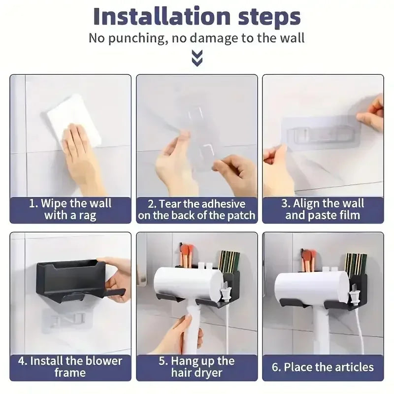 Suporte organizador de banheiro