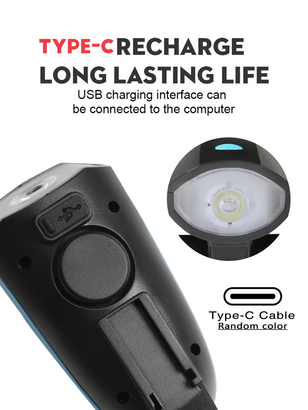 Farol dianteiro de bicicleta