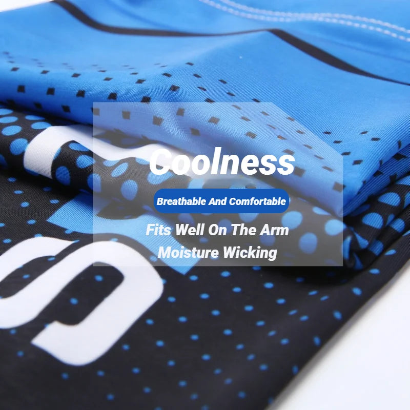 2PCS Summer Fashio Sunscreen Ice Silk Sleeve UV Sun Protection Cooling Anti-Slip Arm Sleeves Men Women Outdoor Sport Cycling