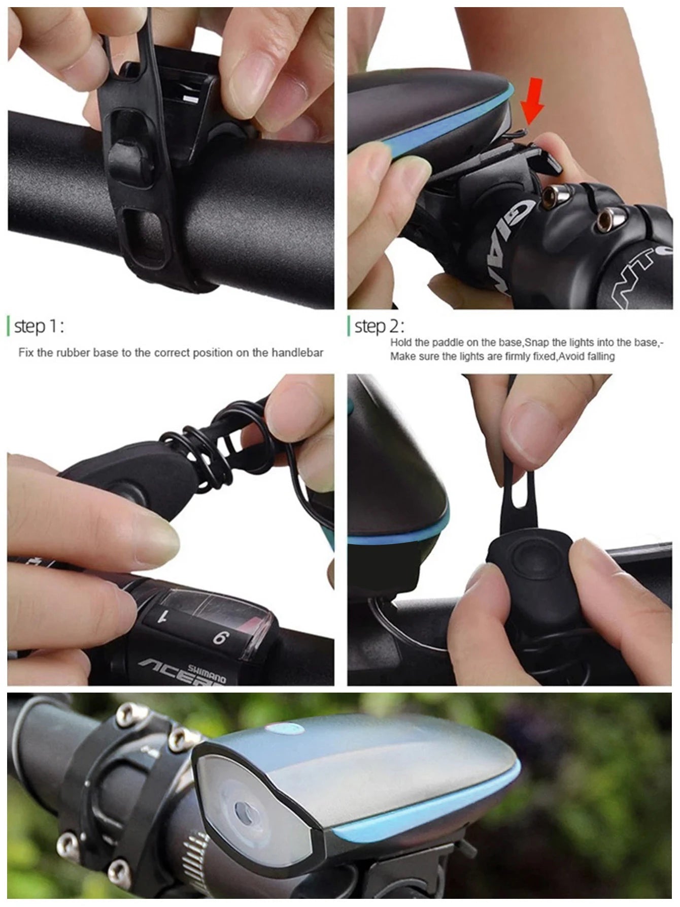 Farol dianteiro de bicicleta