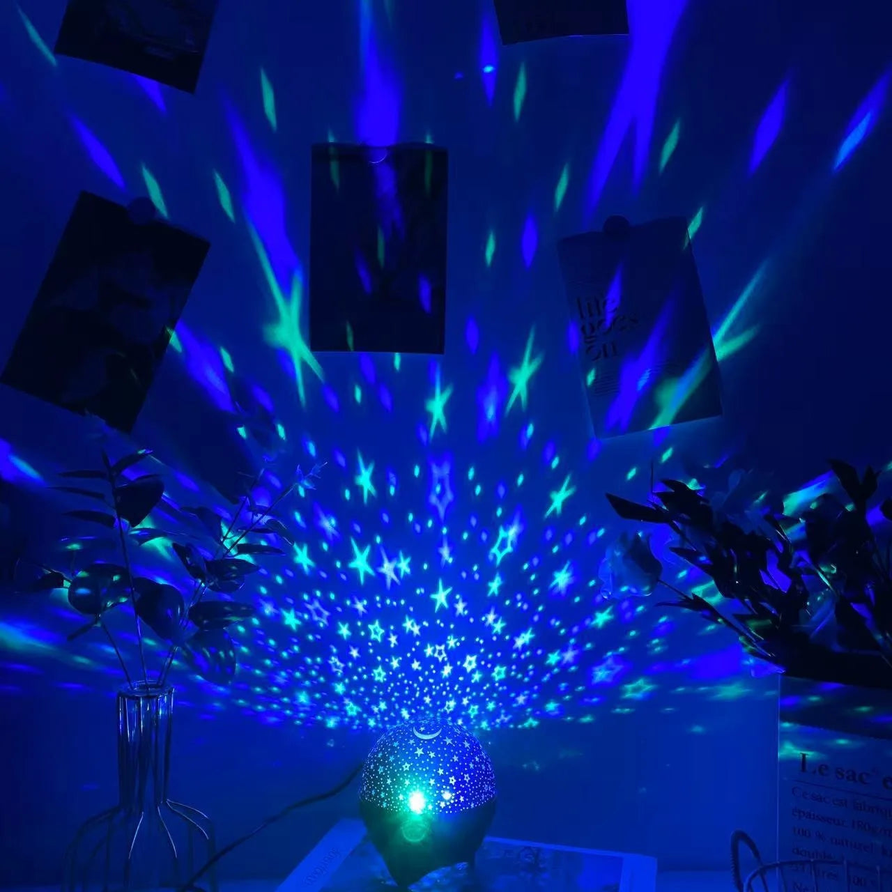 Projetor de luz noturna LED RGB
