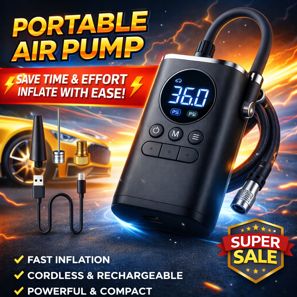 Bomba de ar portátil